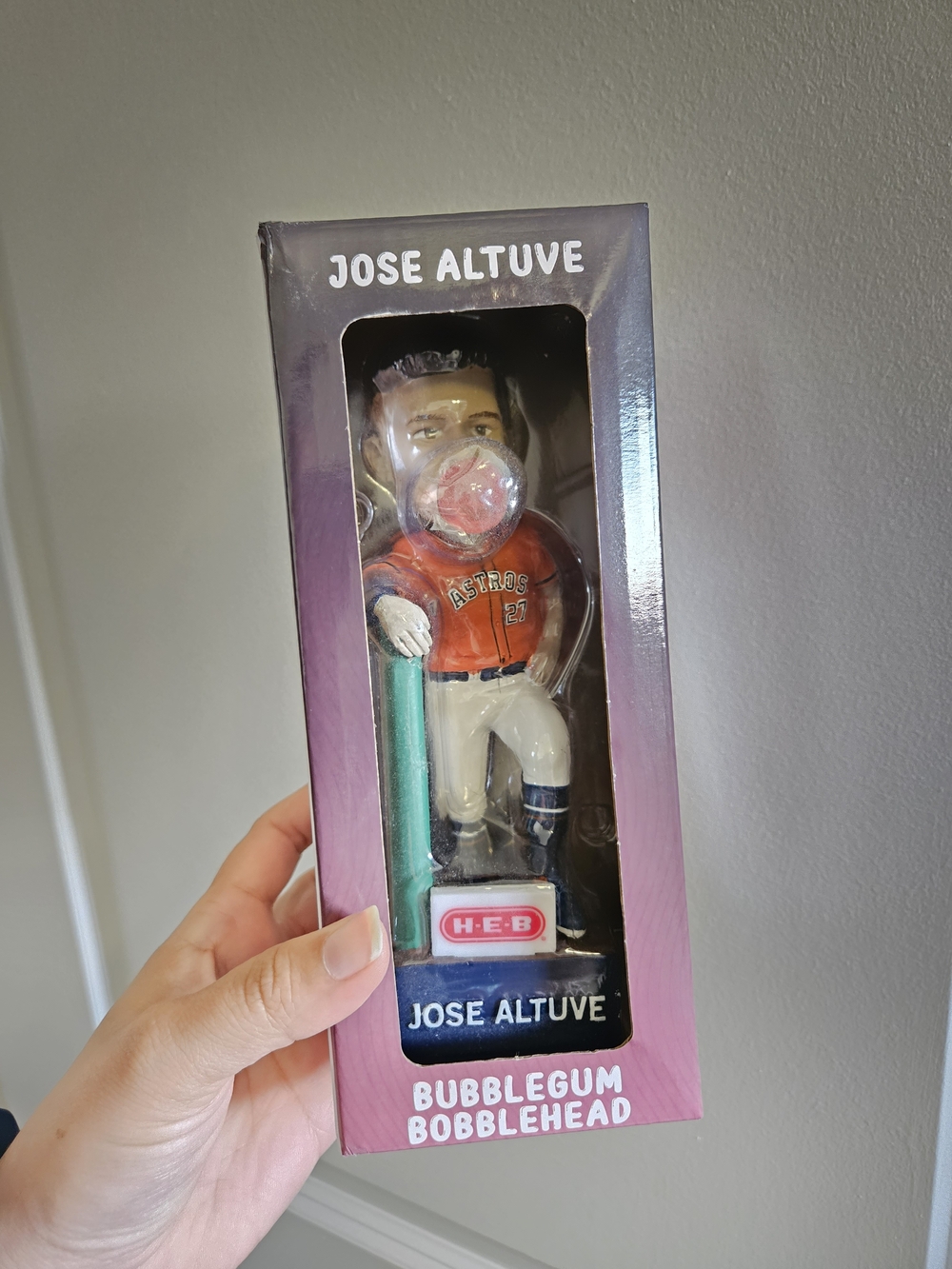 NIB Jose Altuve Bubblegum Bobblehead